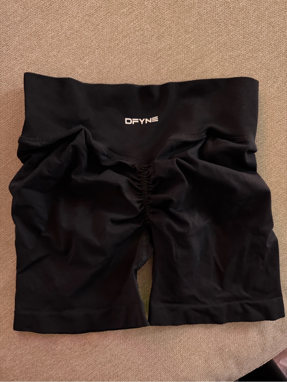 DFYNE DEFY collection shorts in “midnight black”